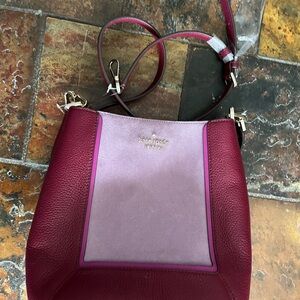 kate spade Maroon, Lavender and Pinks Crossbody or Shoulder Bag